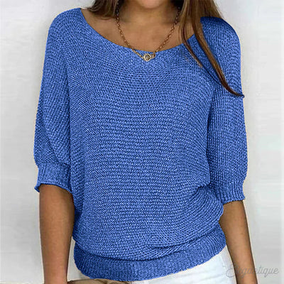 Louisa | Women's Jumper With Elegant Knitted Pattern 3