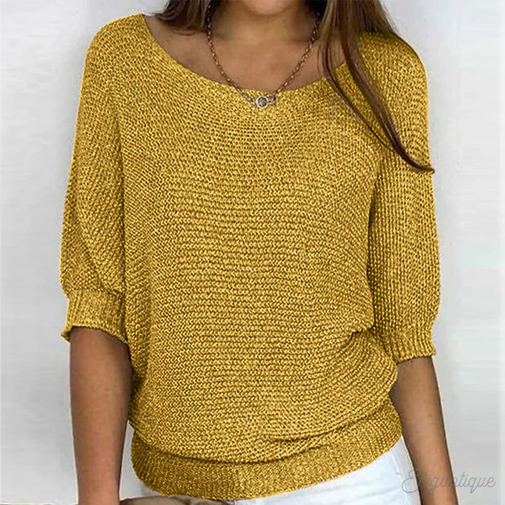 Louisa | Women's Jumper With Elegant Knitted Pattern 4