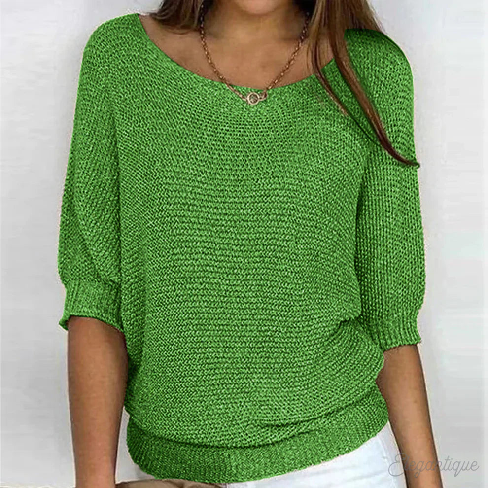Louisa | Women's Jumper With Elegant Knitted Pattern 5