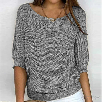 Louisa | Women's Jumper With Elegant Knitted Pattern 6