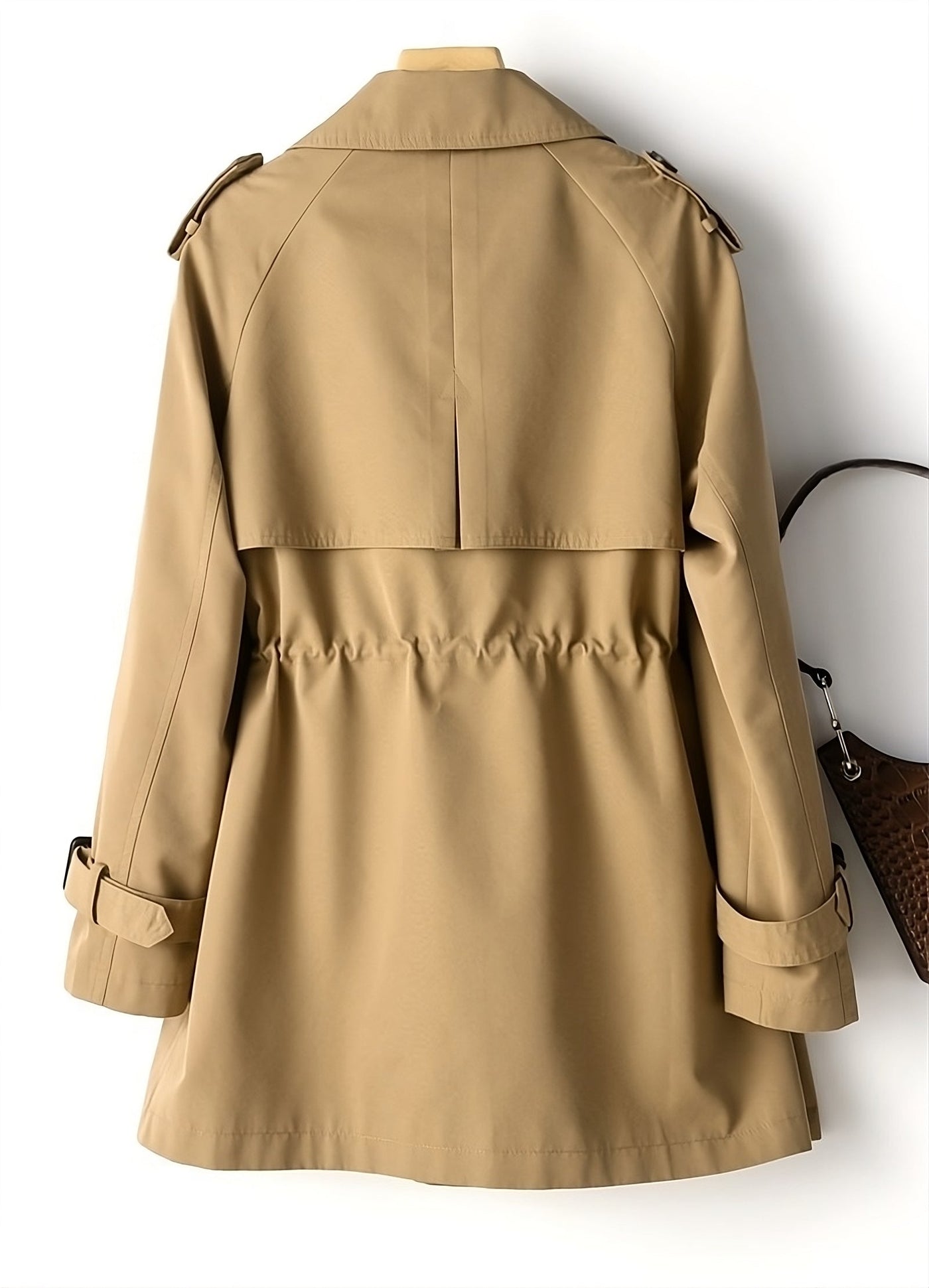 Matilda | Women's Long Trench Coat in Autumn Tones 2