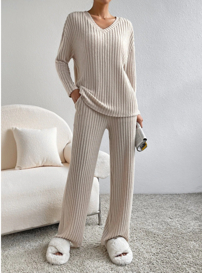 Mia | Women's Ribbed Knit Lounge Set 0