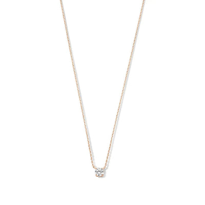 Moissanite Pendant Necklace in White Gold – Adjustable 16-18 Inch Chain, Elegant Jewelry for Any Occasion 2