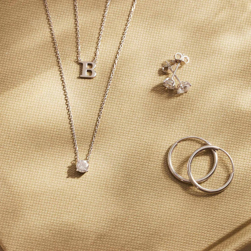 Moissanite Pendant Necklace in White Gold – Adjustable 16-18 Inch Chain, Elegant Jewelry for Any Occasion 6