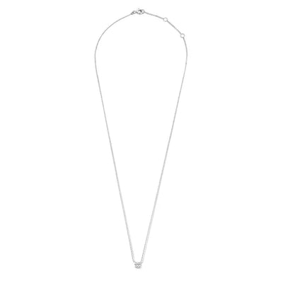 Moissanite Pendant Necklace in White Gold – Adjustable 16-18 Inch Chain, Elegant Jewelry for Any Occasion 7
