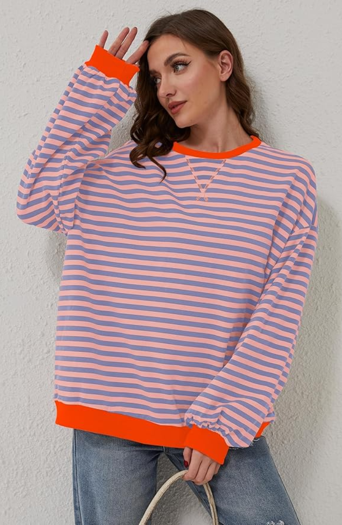 Monika | Striped Sweater Soft Blend Relaxed Fit 9