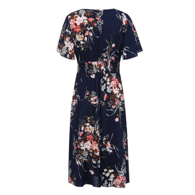 Olivia | Plus Size Floral Chiffon Dress 6
