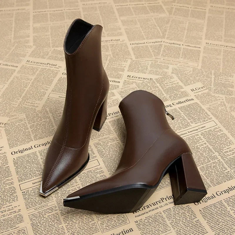 Olivia | Women's Chelsea Boots with Chrome Tip 3