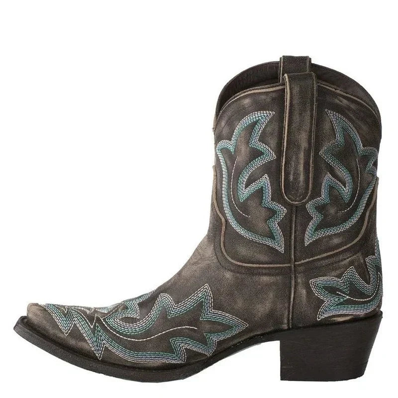 Sarah | Women's Black Western Cowboy Boots 1