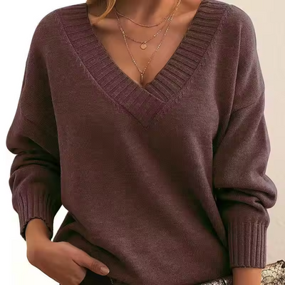 Skye | Women's V-Neck Knit Sweater 12