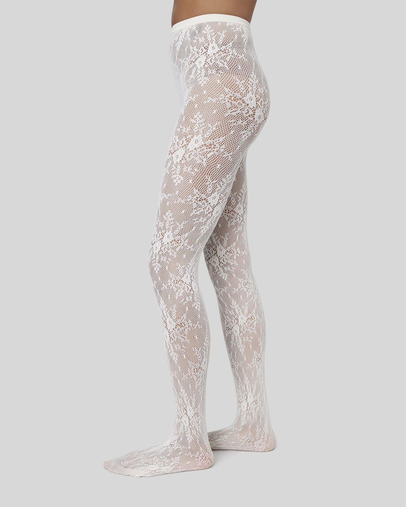 Sofia | Lace Tights with Soft Waistband and Reinforced Toe 0