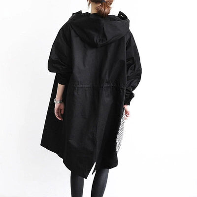 Sophia | Black Trench Coat Women with Relaxed Fit 5