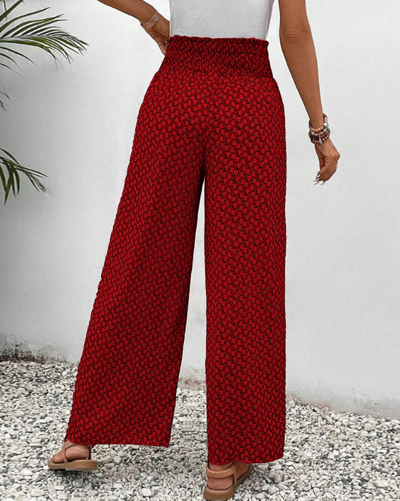 Sophia | Casual Trousers With Elastic Waist and Abstract Print 7