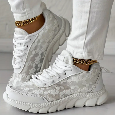 Sophia | Lace Mesh Sneakers with Cushioned Sole 4