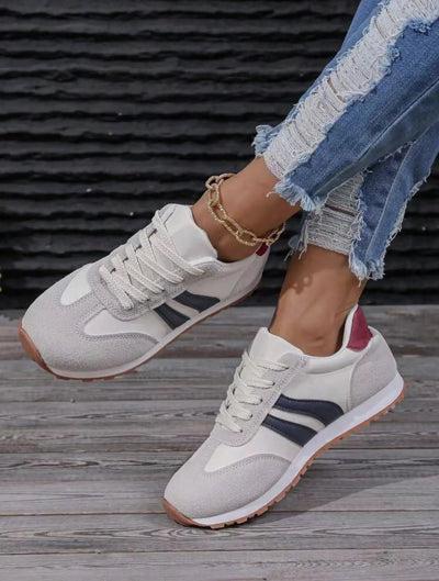 Sophia | Low Cut Breathable Trainers with Sporty Side Detailing 1