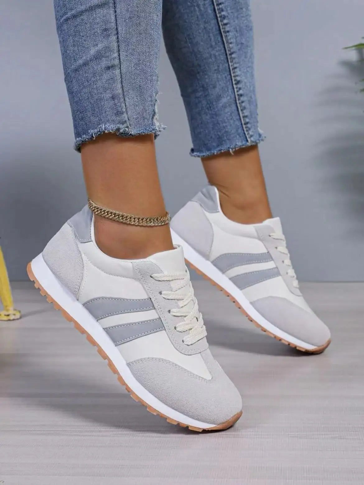 Sophia | Low Cut Breathable Trainers with Sporty Side Detailing 3