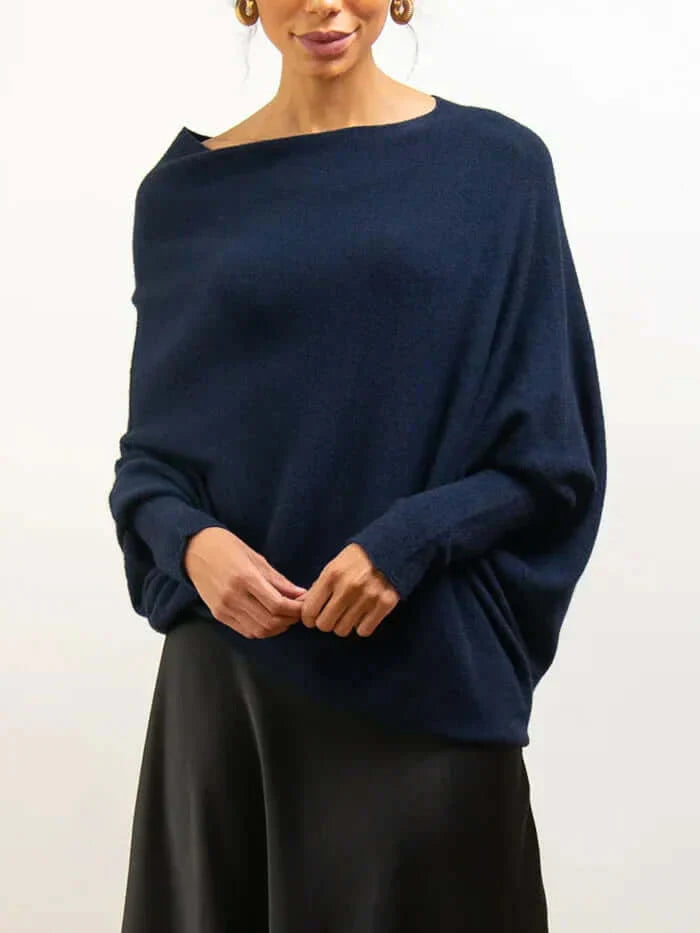 Sophia | Women's Asymmetrical Long Sleeve Sweater 6