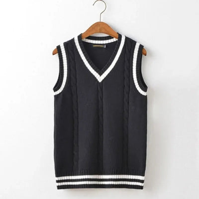Sophia | Women's Cable Knit Vest with V-Neckline 5