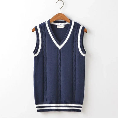 Sophia | Women's Cable Knit Vest with V-Neckline 6