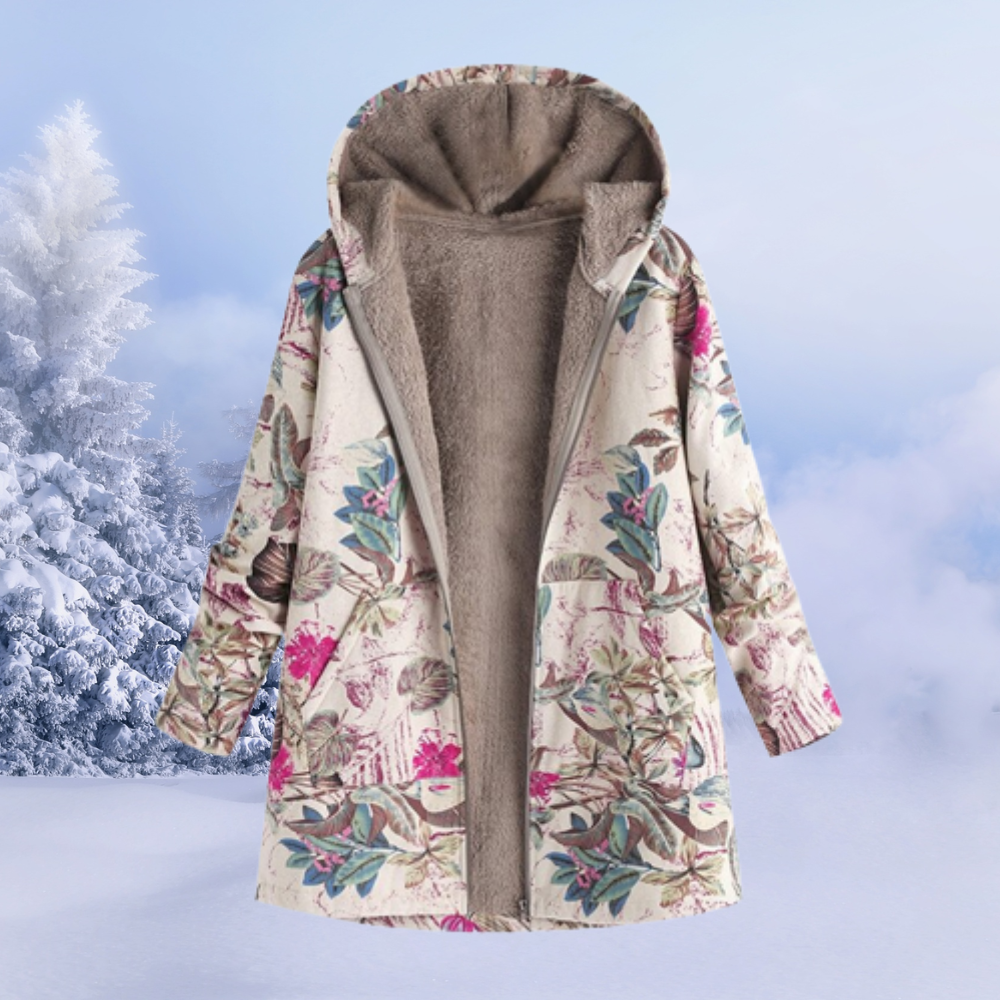 Sophia | Women's Floral Pattern Winter Coat 1