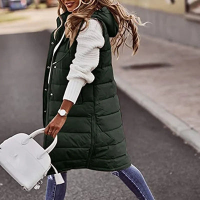 Sophia | Women’s Hooded Quilted Vest 2