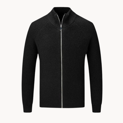 Sophia | Women's Jacket-Style Knit Sweater With Full Zip and Stand Collar 2