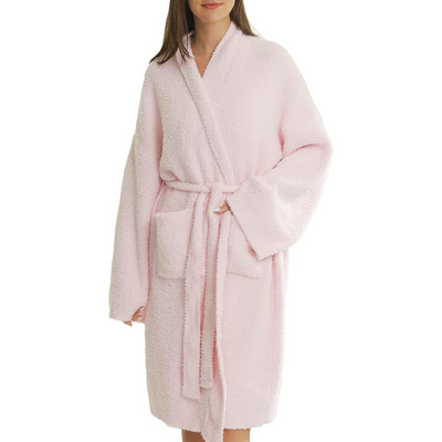 Sophia | Women's Leopard Print Spa Robe with Pockets 9