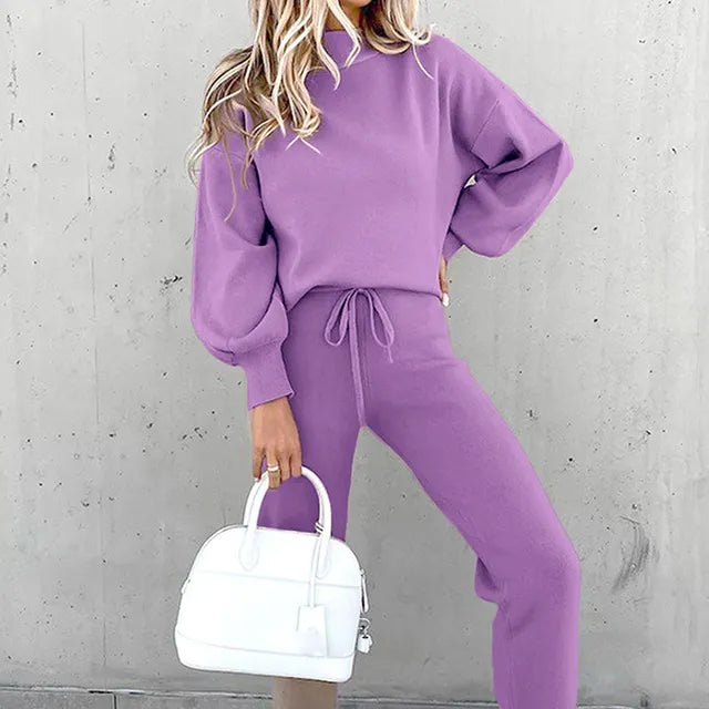 Sophia | Women's Loungewear Set Relaxed Fit Sweatshirt & Joggers 8