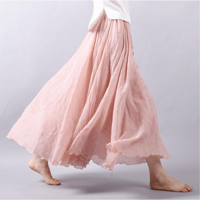 Sophia | Women's Maxi Skirt High-Waisted Pleated Bohemian Style 1