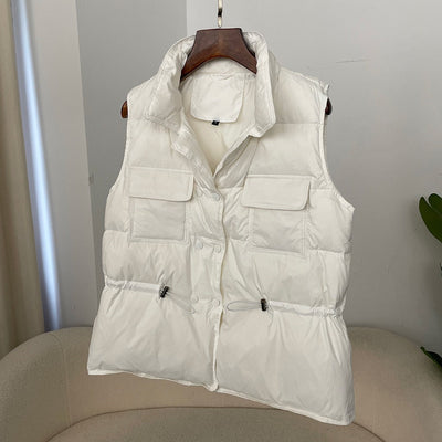 Sophia | Women's Quilted Insulated Puffer Vest with Drawstring Waist 3
