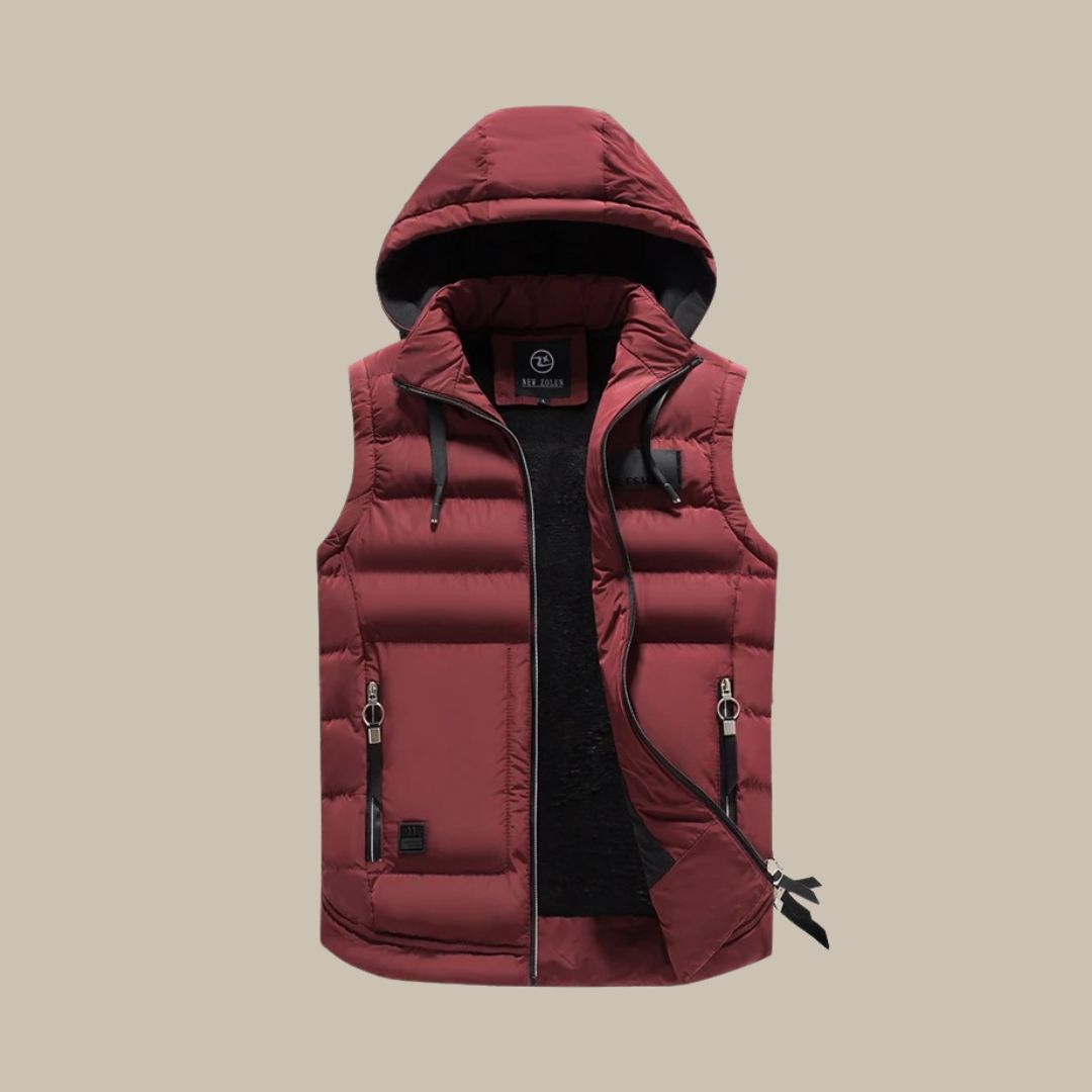 Sophia | Women's Quilted Vest with Removable Hood 3