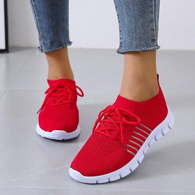 Sophia | Women's Sneakers Breathable Knit Lace-Up Fit 11
