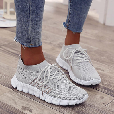 Sophia | Women's Sneakers Breathable Knit Lace-Up Fit 14