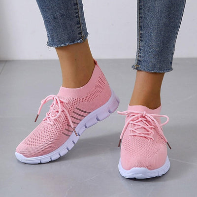 Sophia | Women's Sneakers Breathable Knit Lace-Up Fit 4