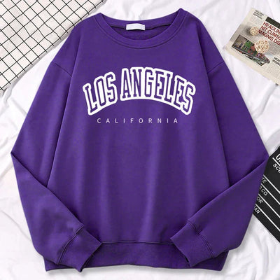 Sophia | Women's Sweatshirt Los Angeles Graphic Crewneck 10