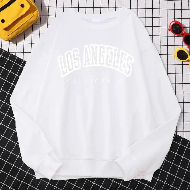 Sophia | Women's Sweatshirt Los Angeles Graphic Crewneck 12