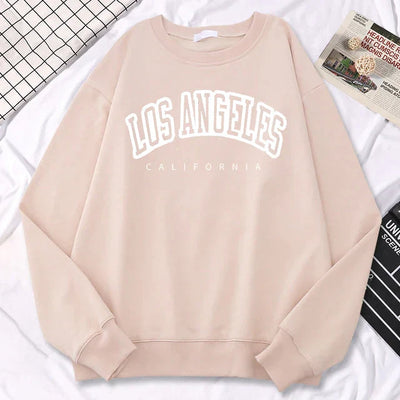 Sophia | Women's Sweatshirt Los Angeles Graphic Crewneck 13
