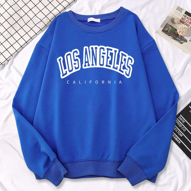 Sophia | Women's Sweatshirt Los Angeles Graphic Crewneck 1