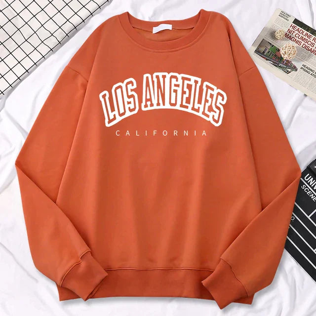 Sophia | Women's Sweatshirt Los Angeles Graphic Crewneck 2