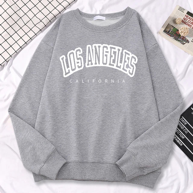 Sophia | Women's Sweatshirt Los Angeles Graphic Crewneck 5