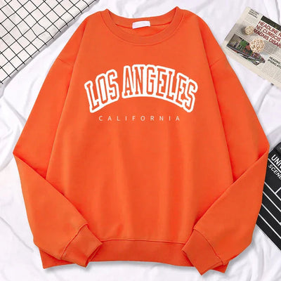 Sophia | Women's Sweatshirt Los Angeles Graphic Crewneck 8