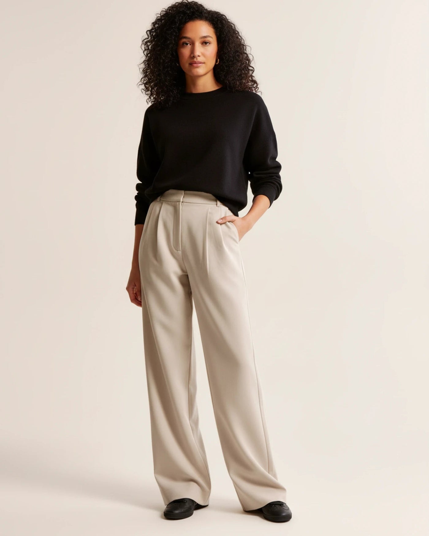 Sophia | Women's Trousers High Waist Pleated Tailored Fit 0