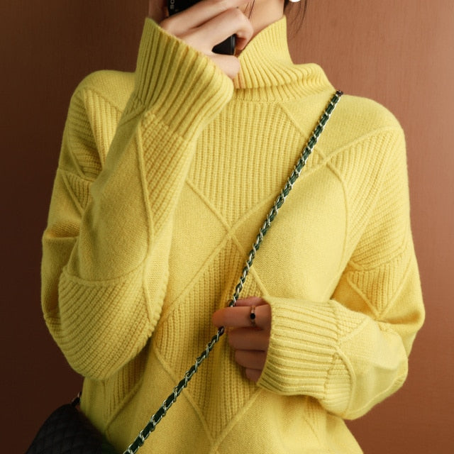 Sophia | Women's Turtleneck Sweater Classic Design 0