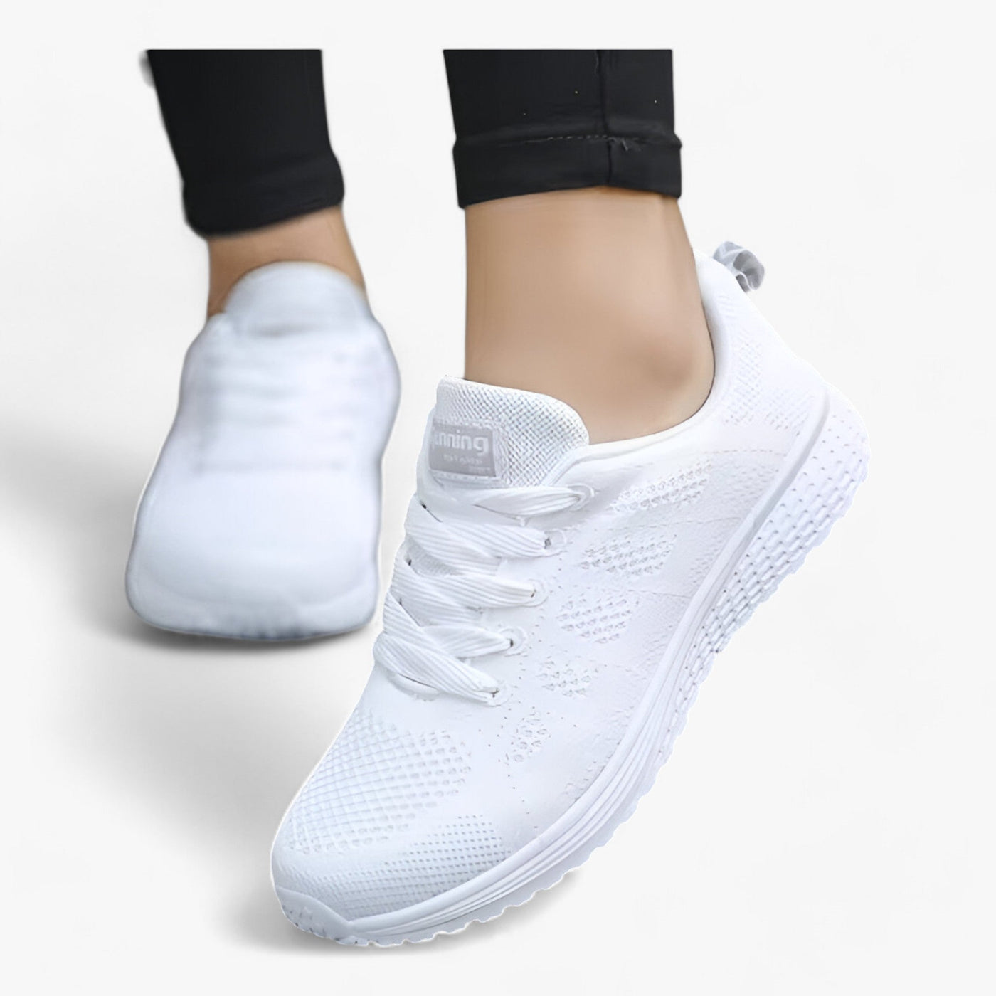 Sophia | Women's White Sneakers Lightweight Mesh Cushioned Sole 4