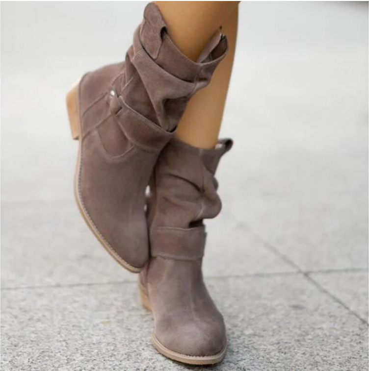 Sophie | Black Slouchy Ankle Boots Pull-On Design 5