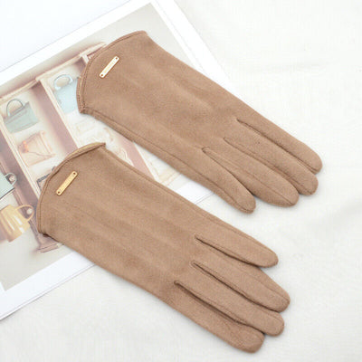 Sophie | Winter Gloves Suede with Smartphone Touch Capability 0
