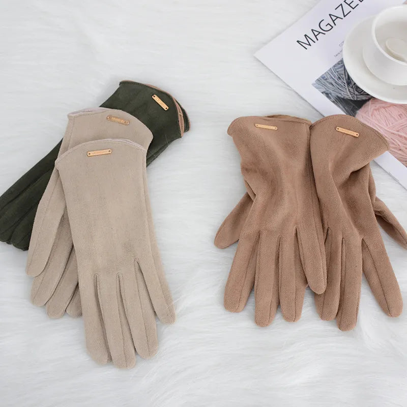 Sophie | Winter Gloves Suede with Smartphone Touch Capability 7