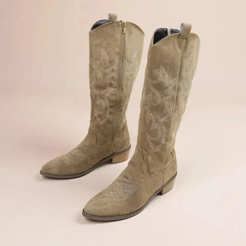 Sophie | Women's Cowboy Boots With Intricate Stitching 3