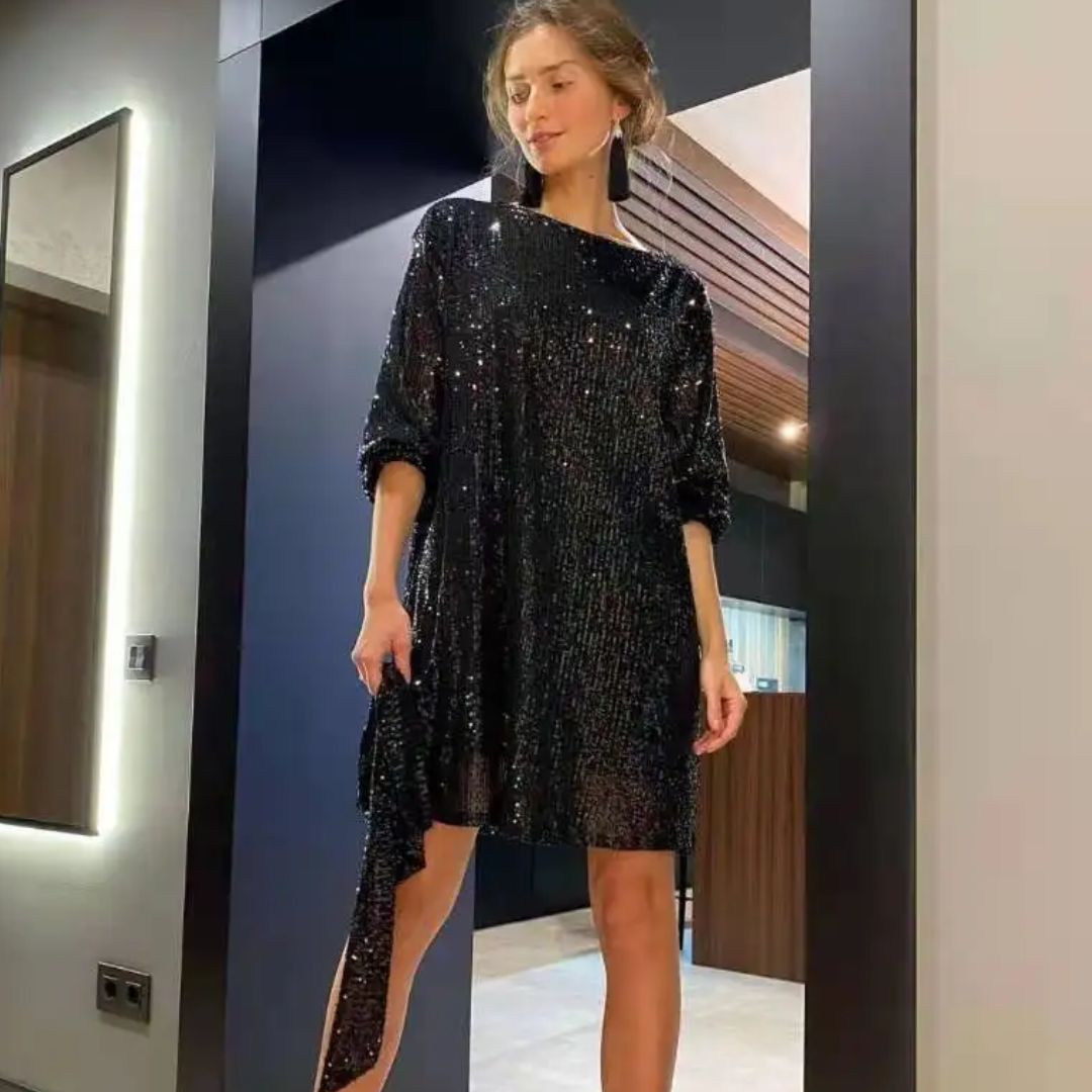 Sophie | Women's Glitter Cocktail Dress 1