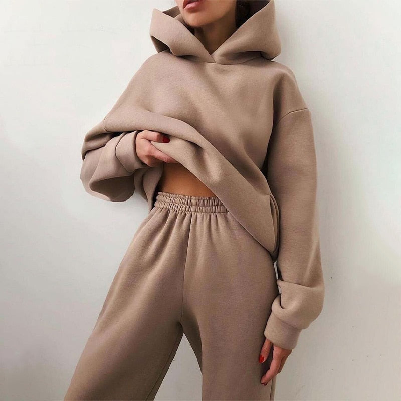 Sophie | Women's Jogger Set Relaxed Fit Pullover Hoodie with Elastic Waist 0